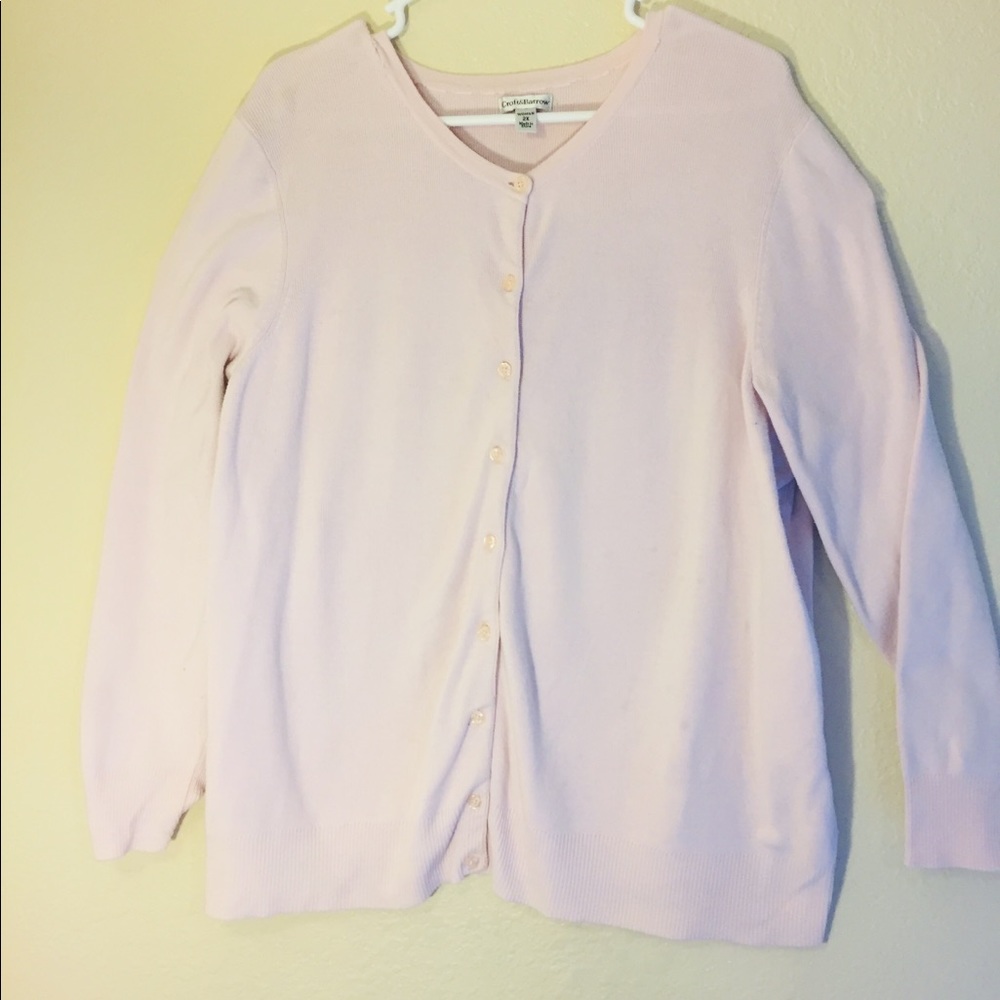 Croft & Barrow Blush Pink cardigan